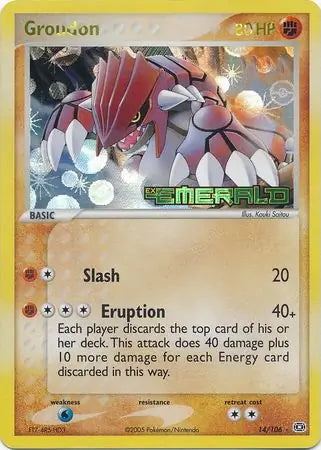 EX Emerald Groudon #14/106 reverse holo